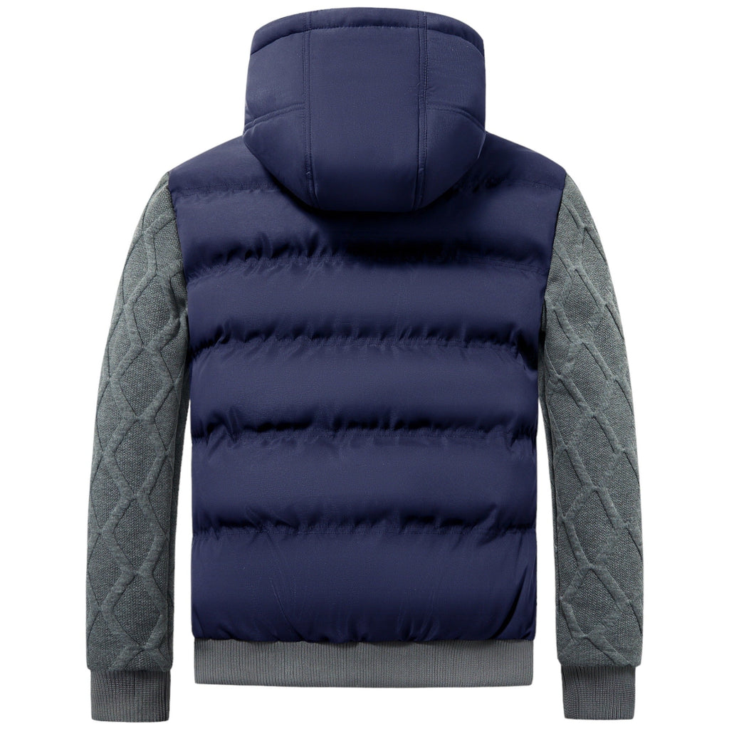Dorian - Men's Quilted Winter Puffer Jacket with Hood