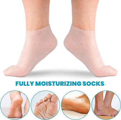 🔥 Moisturising Foot Mask – Exfoliating Silicone Socks – Beach Protective Socks