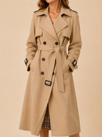 Eira - Women's Classic Double-Breasted Trench Coat