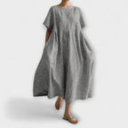 Elara - Women's Casual Stripe Maxi Dress