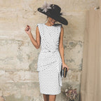 Elara - Women's Chic Polka Dot Wrap Dress