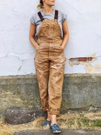Elara - Women's Classic Knit Dungarees with Adjustable Straps
