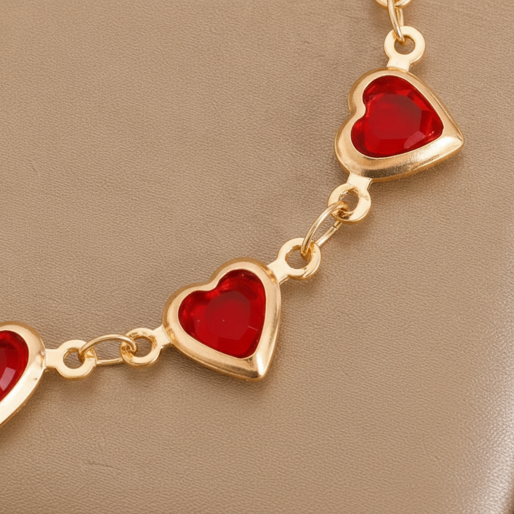 Elara - Women's Heart Charm Bracelet