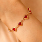Elara - Women's Heart Charm Bracelet