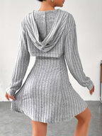 Elara - Women's Stylish Knit Dress with Cut-Out Detail