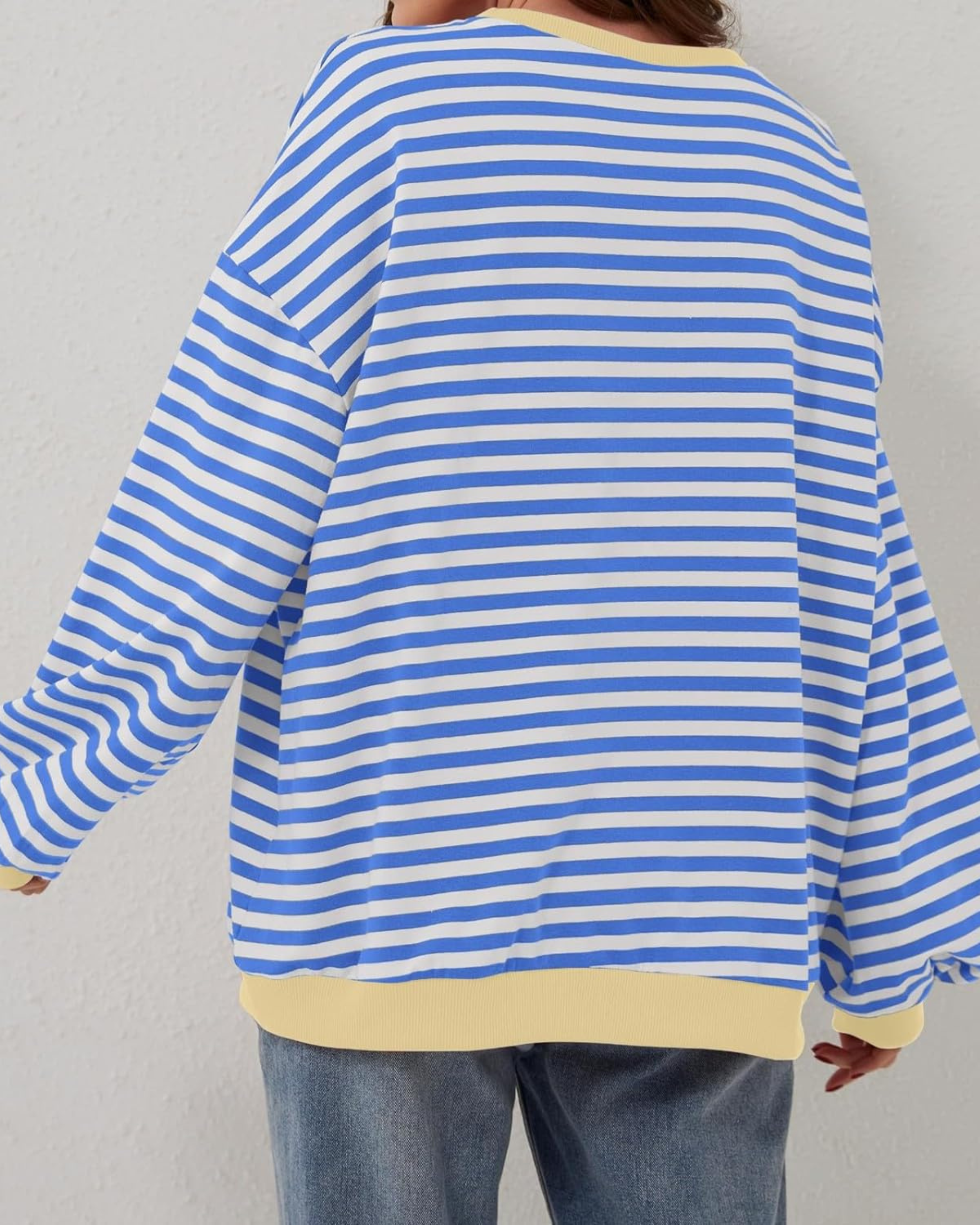 Elara - Women's Vibrant Striped Sweatshirt
