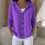 Elin - Women's Cosy Knit Cardigan with Hood