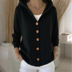 Elin - Women's Cosy Knit Cardigan with Hood