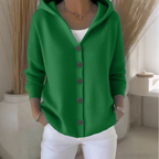 Elin - Women's Cosy Knit Cardigan with Hood
