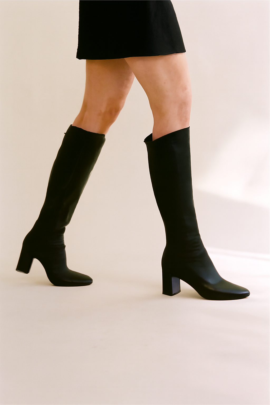 Elodie - Women's Elegant Knee High Heeled Boots