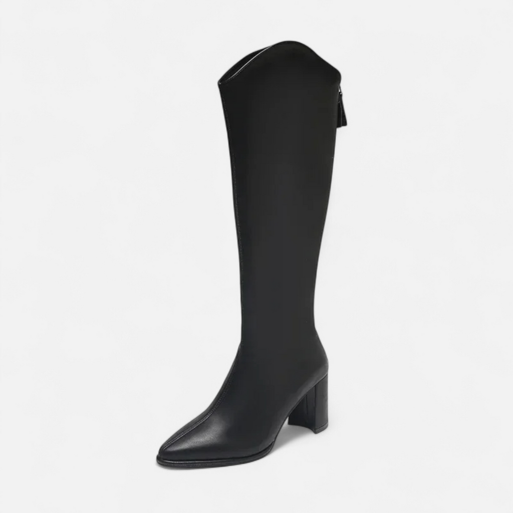Elodie - Women's Elegant Knee High Heeled Boots