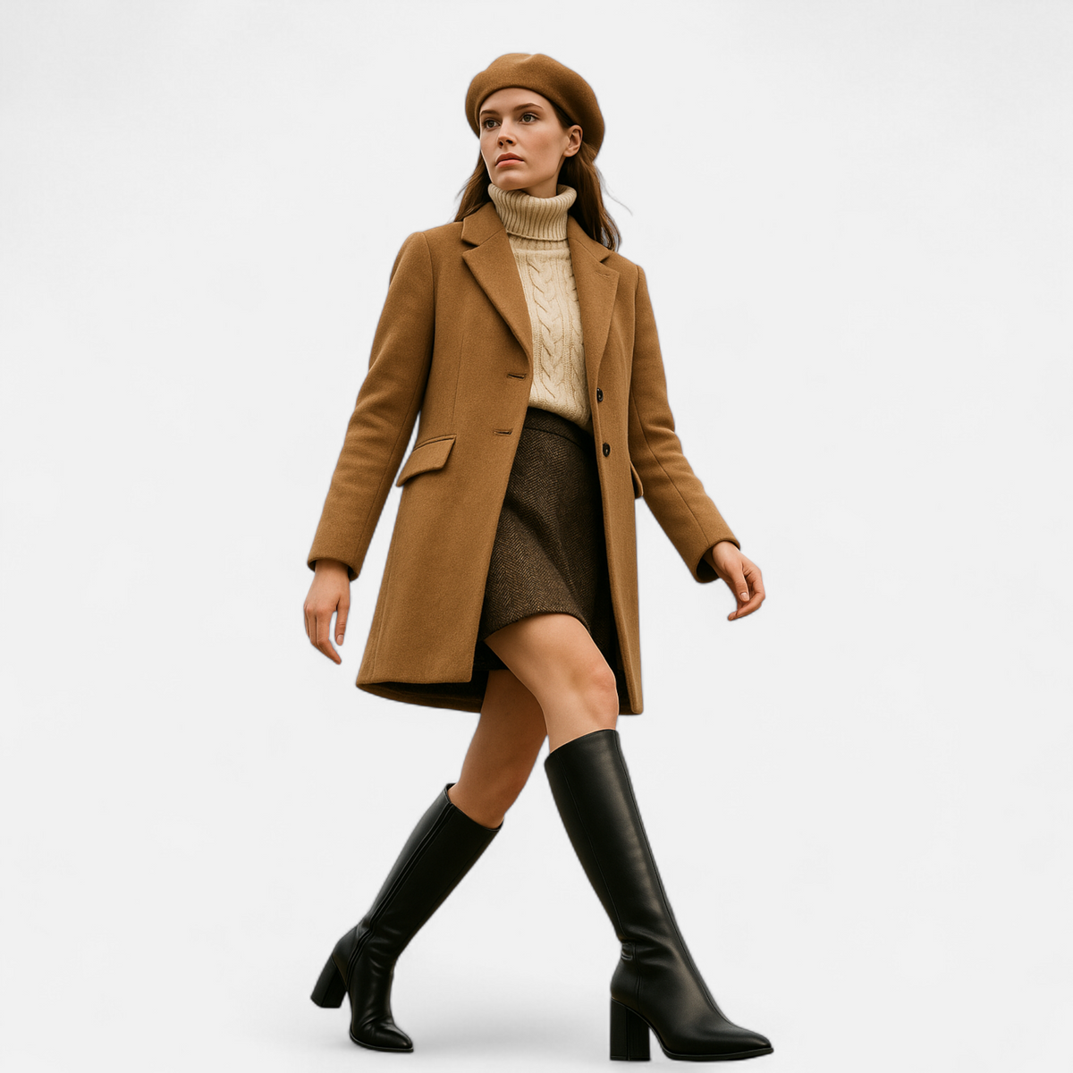 Elodie - Women's Elegant Knee High Heeled Boots