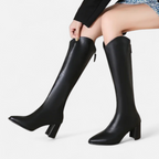 Elodie - Women's Elegant Knee High Heeled Boots