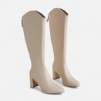 Elodie - Women's Elegant Knee High Heeled Boots