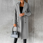 Elowen - Women's Chic Double-Breasted Winter Trench Coat