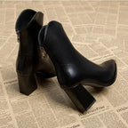 Elowen - Women's Pointed Toe Zip Boots