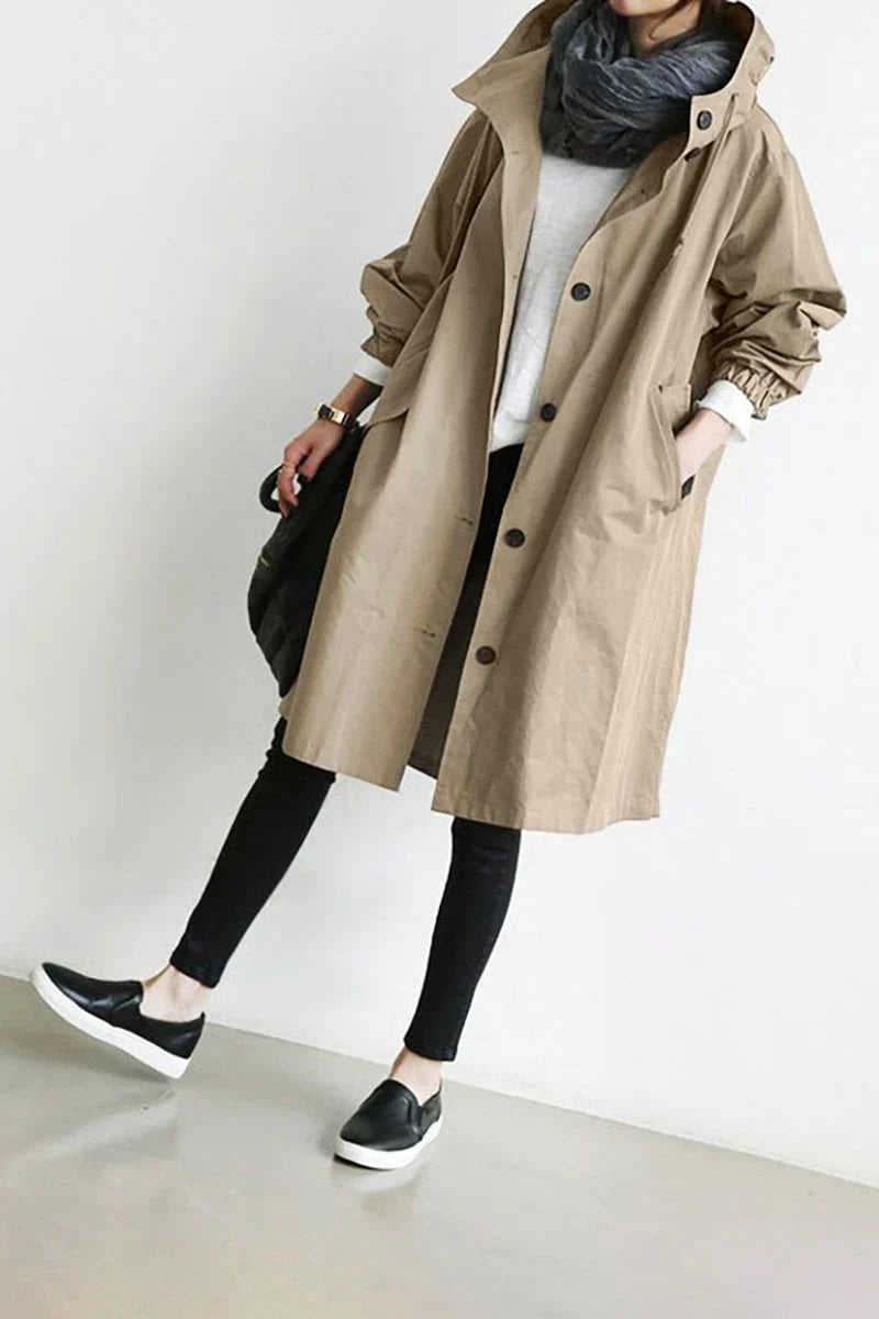 Elowen - Women's Versatile Waterproof Trench Coat