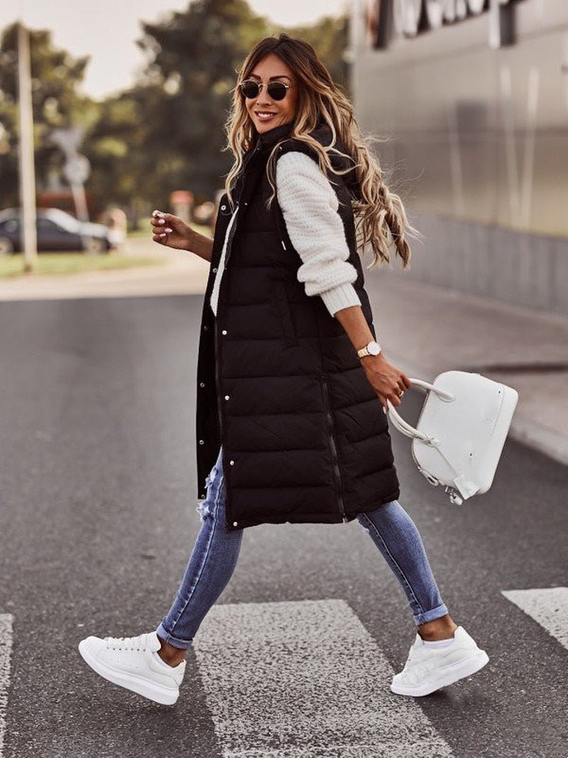 Eowyn - Women's Chic Longline Knit Puffer Jacket