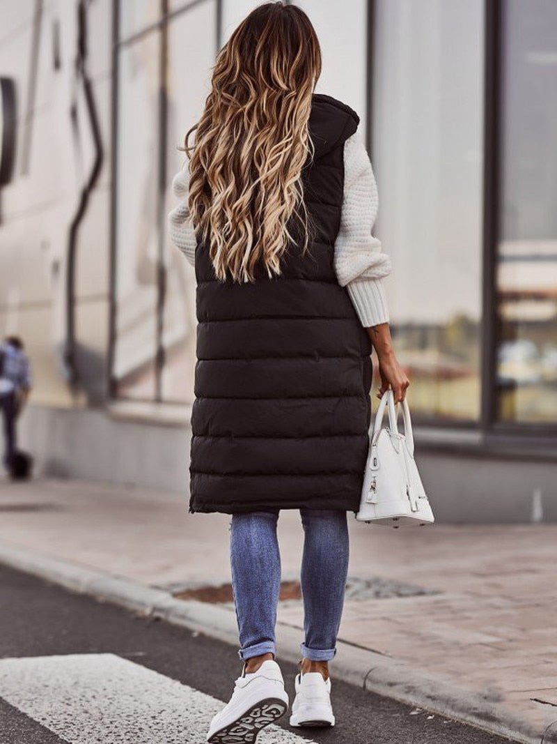 Eowyn - Women's Chic Longline Knit Puffer Jacket