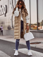 Eowyn - Women's Chic Longline Knit Puffer Jacket