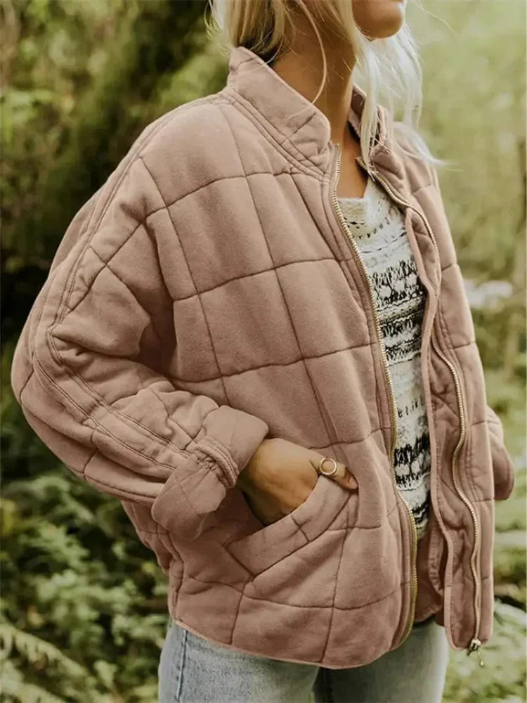 Esme - Women's Oversized Quilted Bomber Jacket