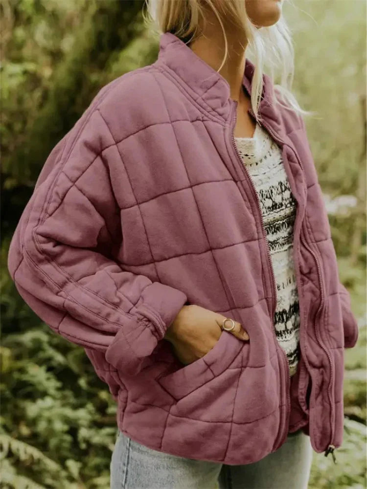 Esme - Women's Oversized Quilted Bomber Jacket