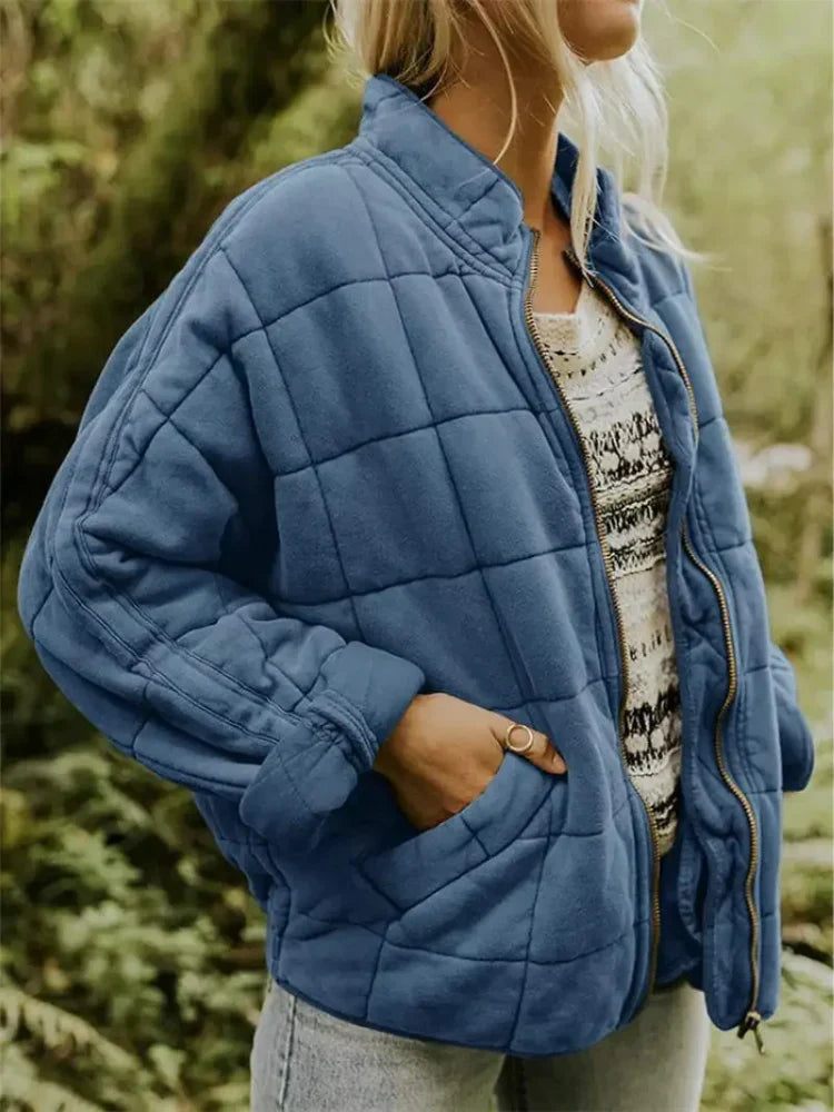 Esme - Women's Oversized Quilted Bomber Jacket