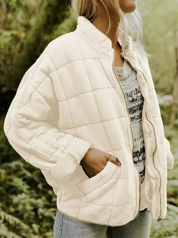 Esme - Women's Oversized Quilted Bomber Jacket