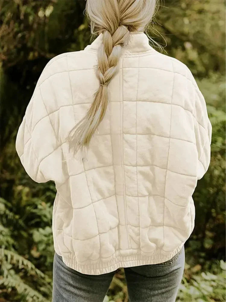 Esme - Women's Oversized Quilted Bomber Jacket