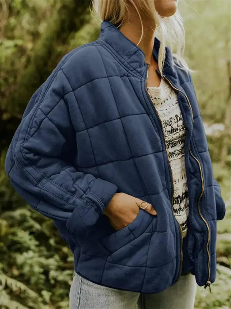 Esme - Women's Oversized Quilted Bomber Jacket
