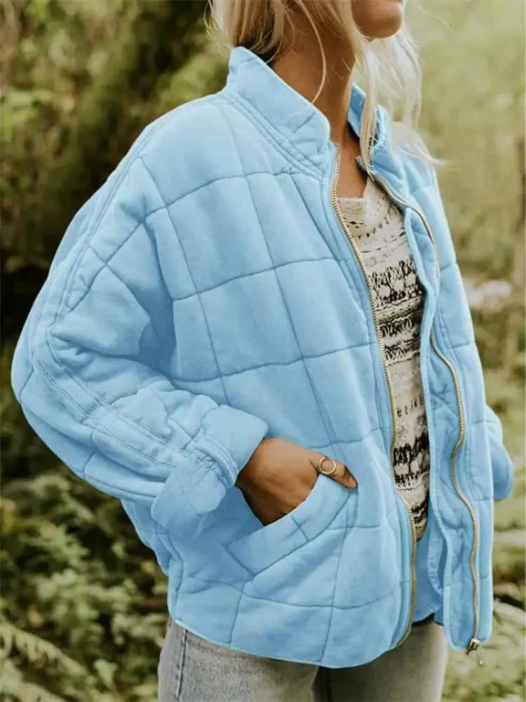 Esme - Women's Oversized Quilted Bomber Jacket