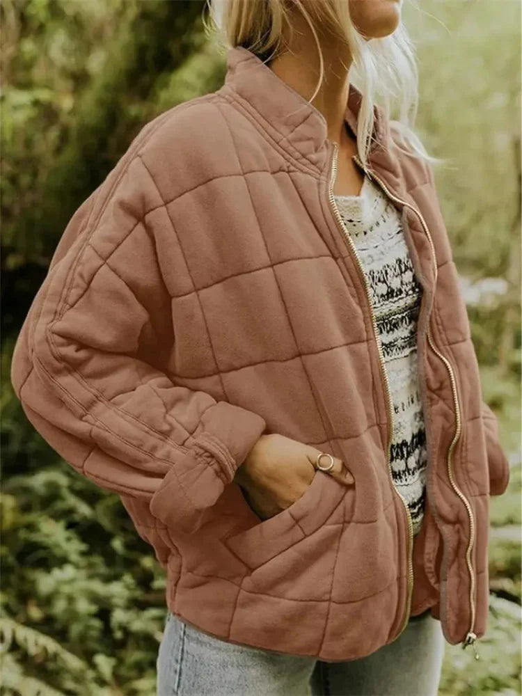 Esme - Women's Oversized Quilted Bomber Jacket