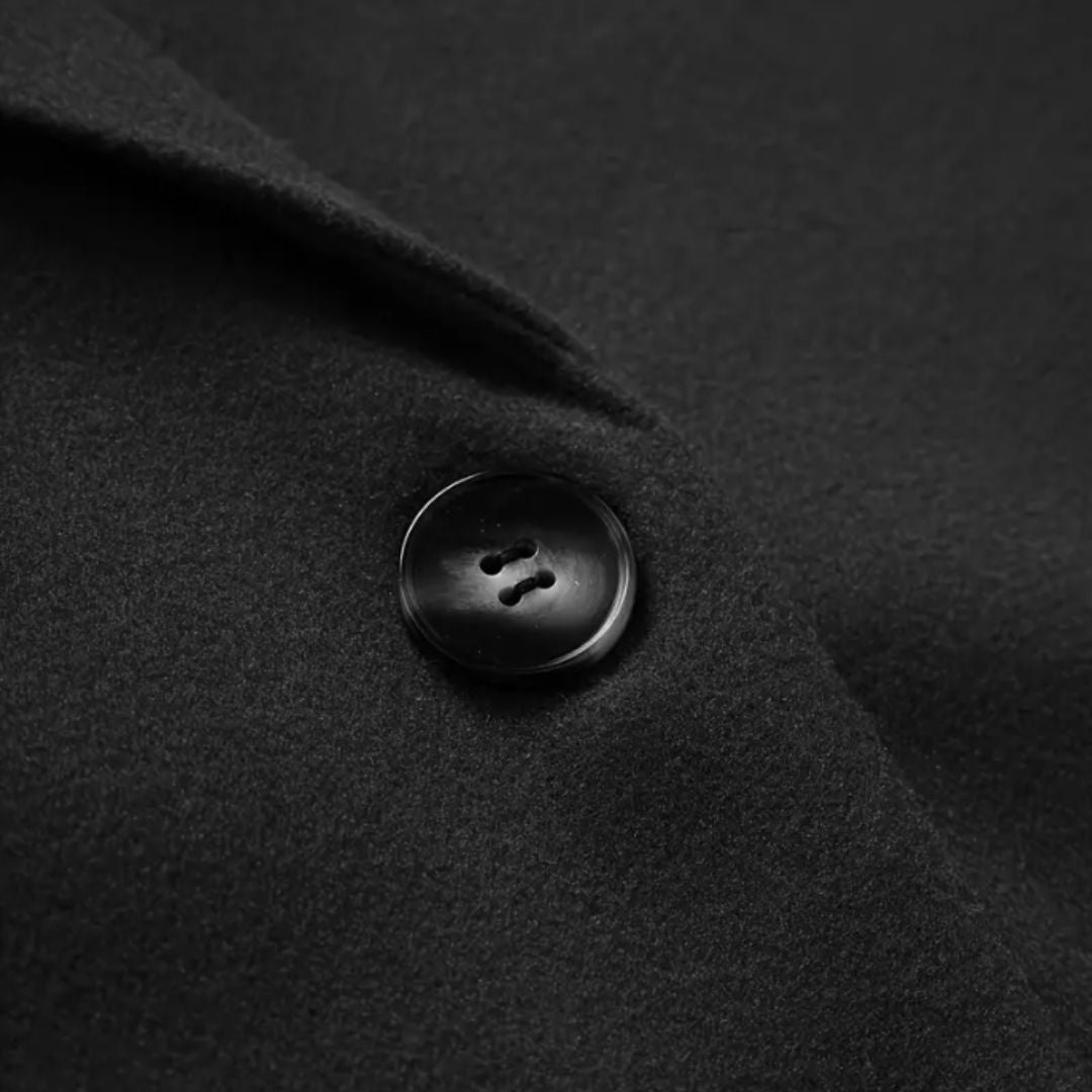 Evelina - Women's Chic Double-Breasted Longline Coat