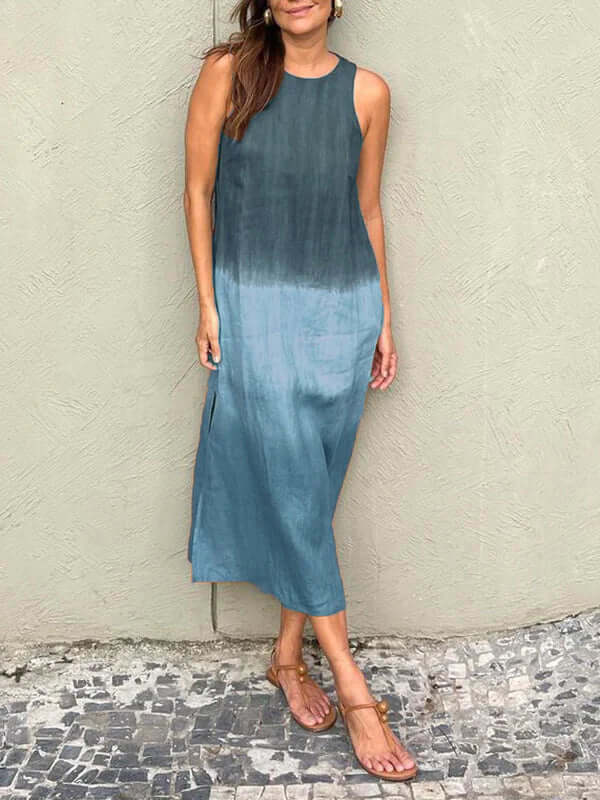 Felicity - Women's Ombre Sleeveless Midi Dress