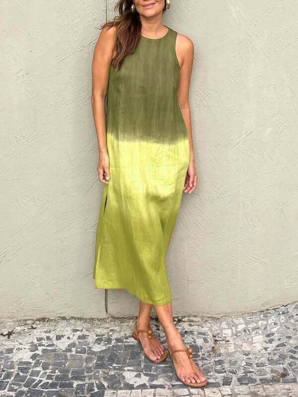 Felicity - Women's Ombre Sleeveless Midi Dress