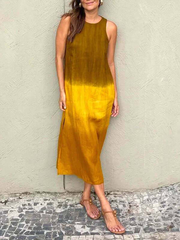 Felicity - Women's Ombre Sleeveless Midi Dress
