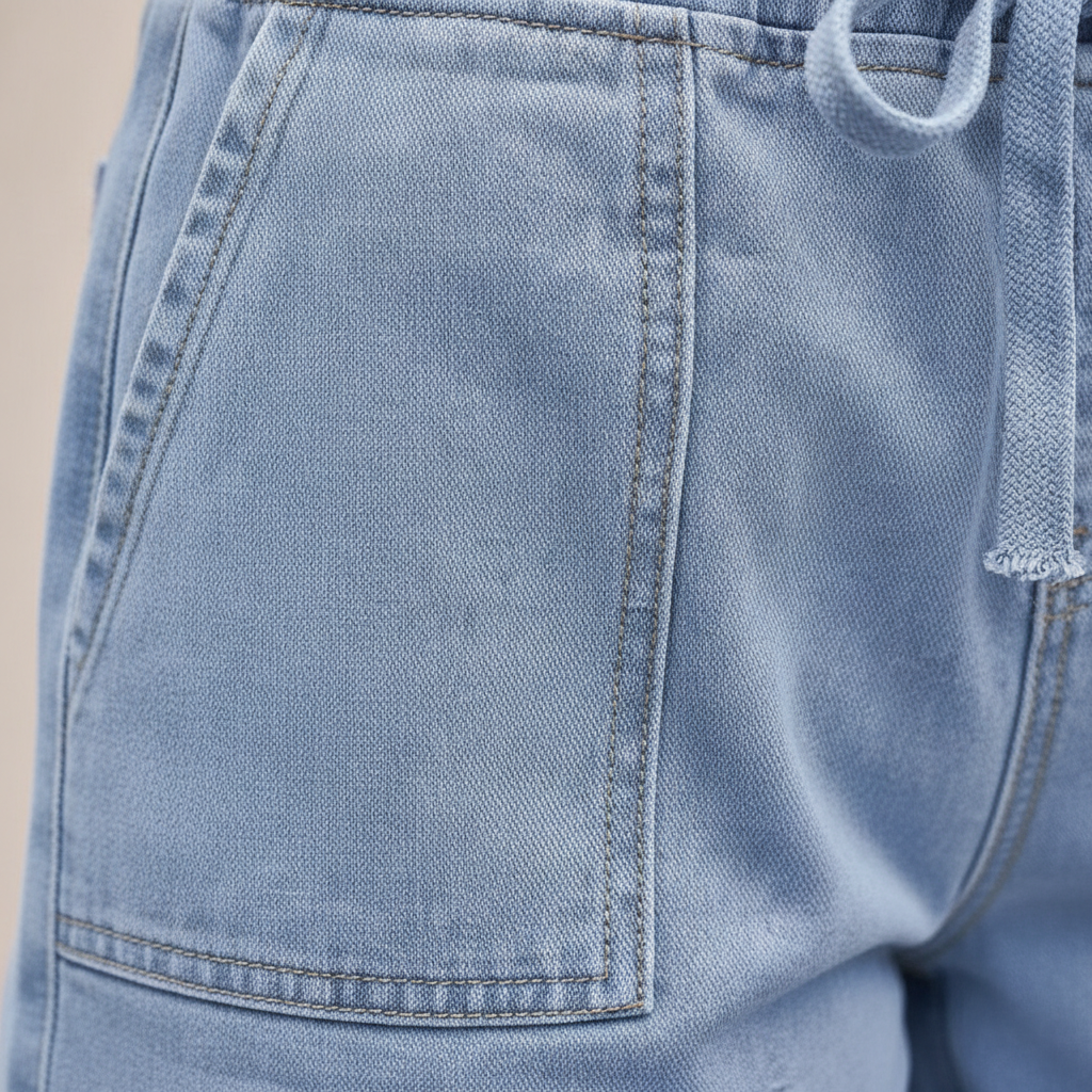 Fern - Women's Casual Frayed Hem Denim Shorts