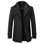 Finn - Men's Classic Double-Breasted Trench Coat