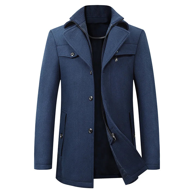 Finn - Men's Classic Double-Breasted Trench Coat