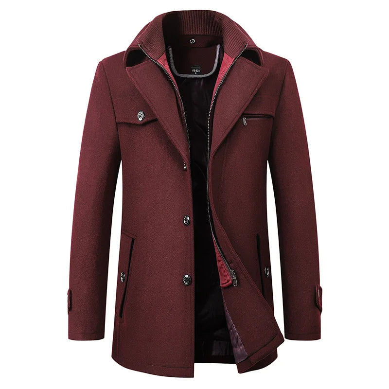 Finn - Men's Classic Double-Breasted Trench Coat
