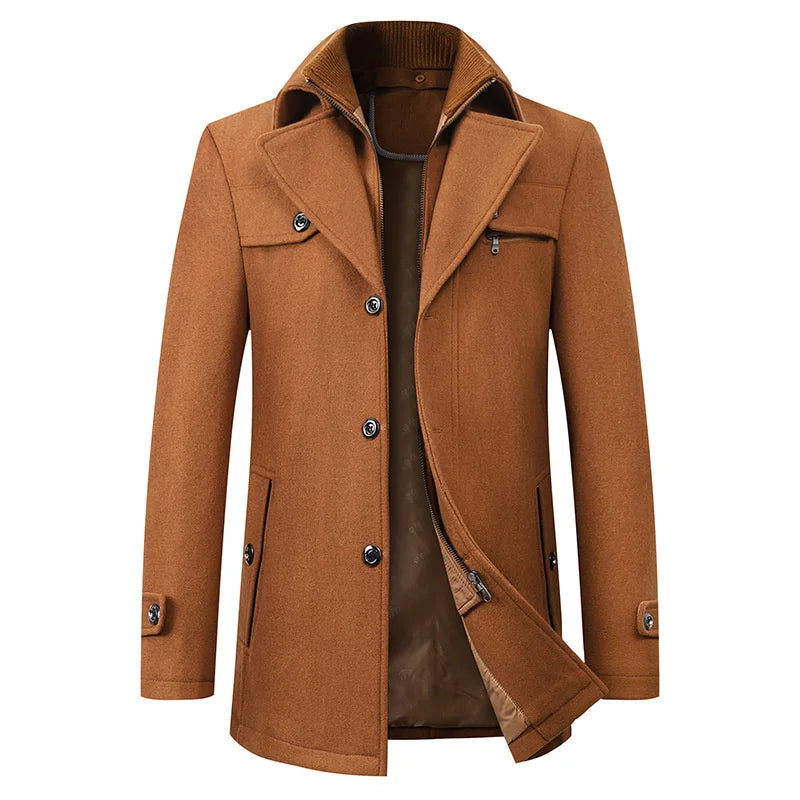 Finn - Men's Classic Double-Breasted Trench Coat