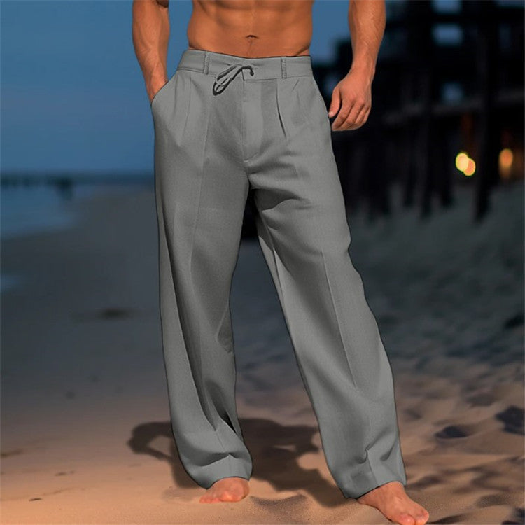 Finn - Men's Relaxed Fit Pleated Trousers