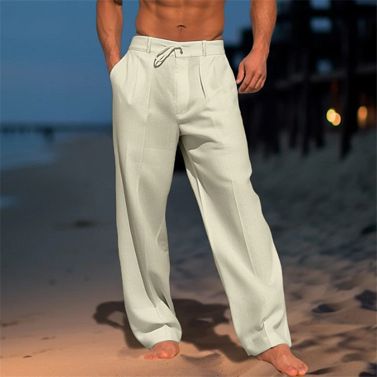 Finn - Men's Relaxed Fit Pleated Trousers