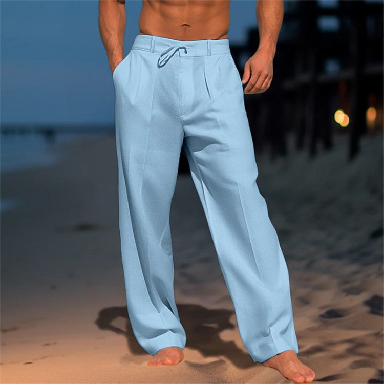 Finn - Men's Relaxed Fit Pleated Trousers