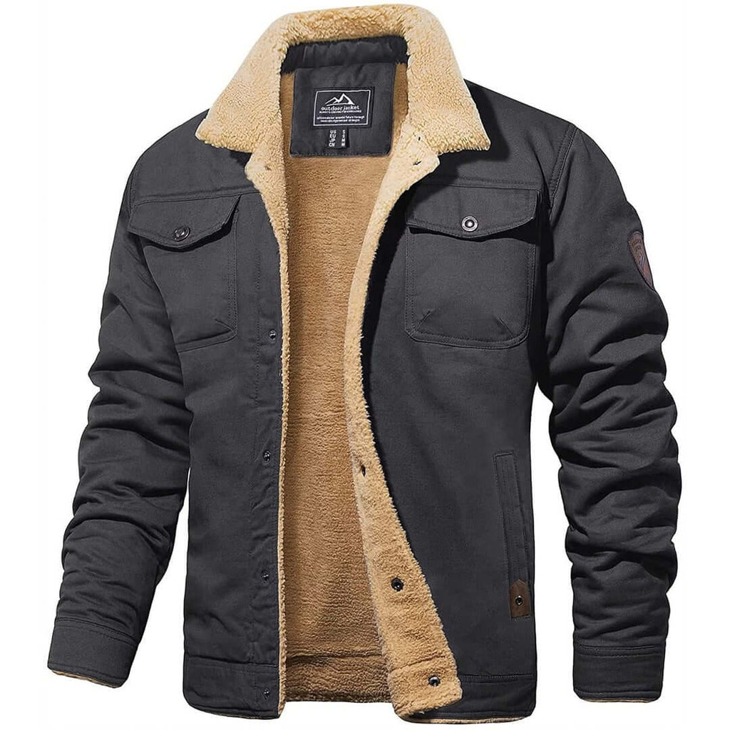 Finn - Men's Sherpa Lined Bomber Jacket