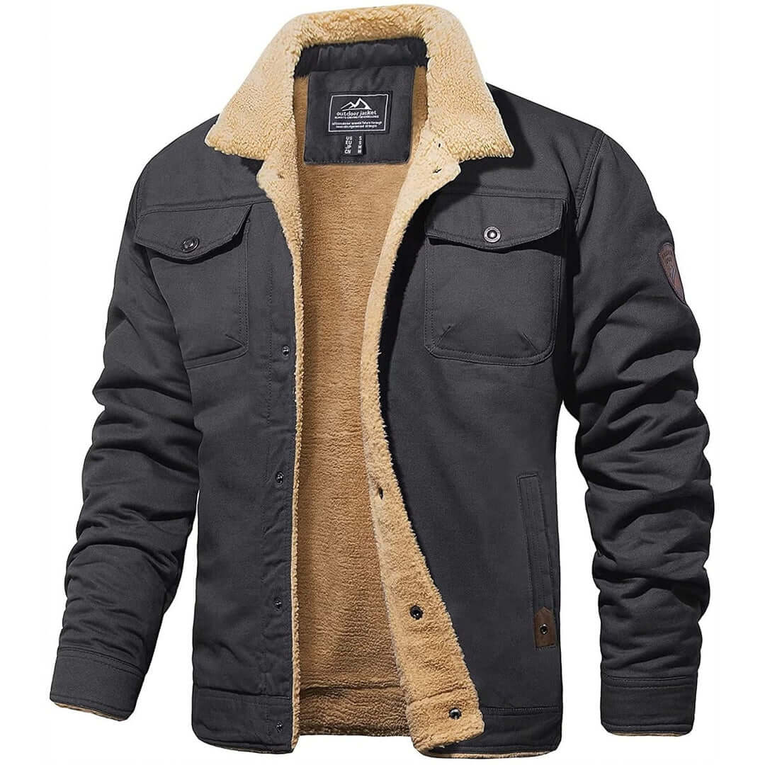 Finn - Men's Sherpa Lined Bomber Jacket