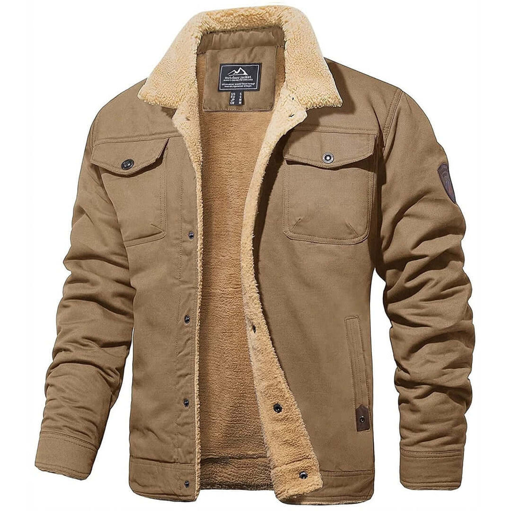 Finn - Men's Sherpa Lined Bomber Jacket