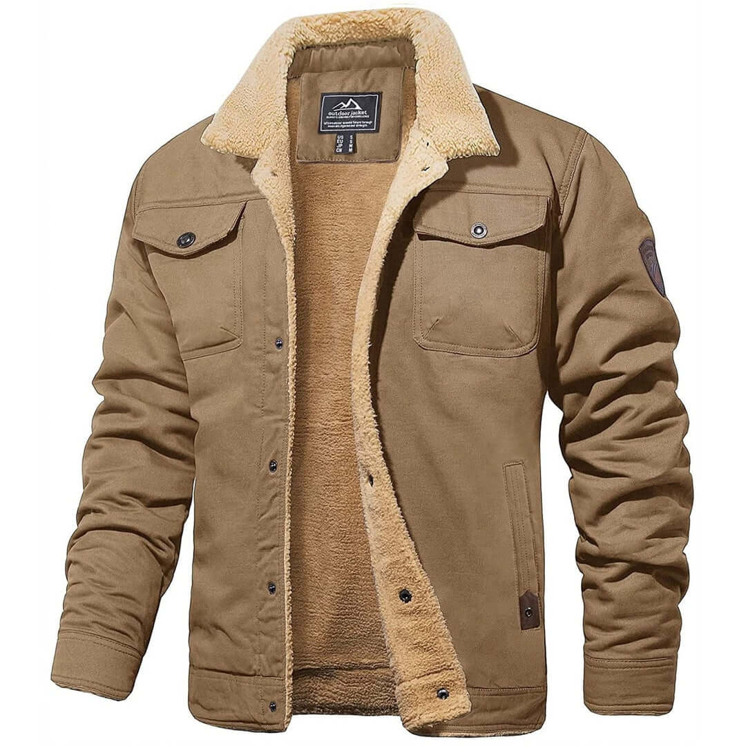 Finn - Men's Sherpa Lined Bomber Jacket