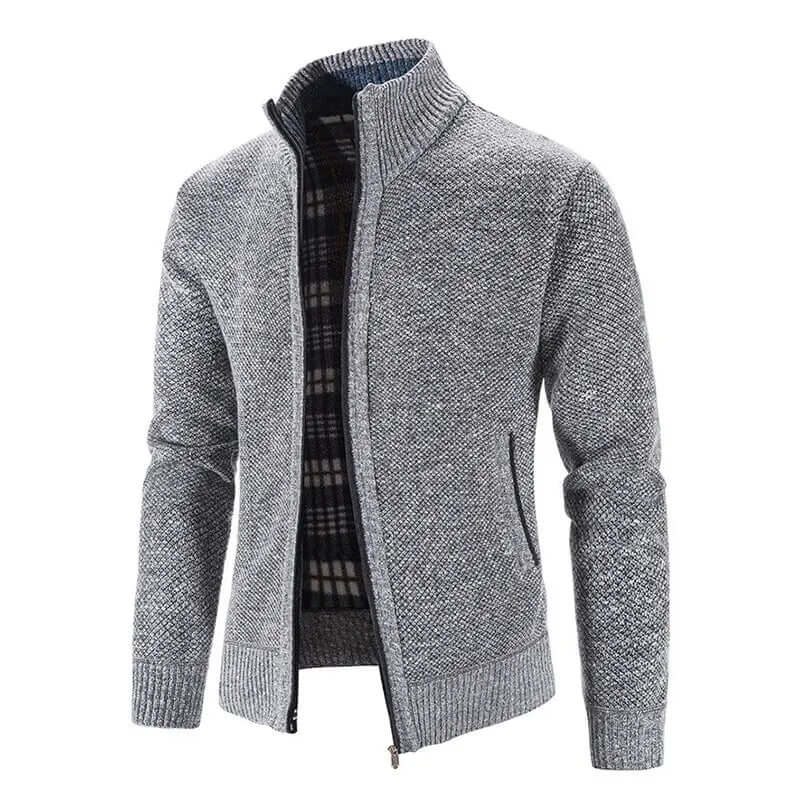 Finn - Men's Zip-Up Knitted Cardigan