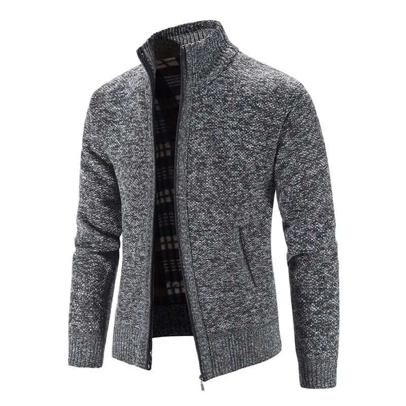 Finn - Men's Zip-Up Knitted Cardigan